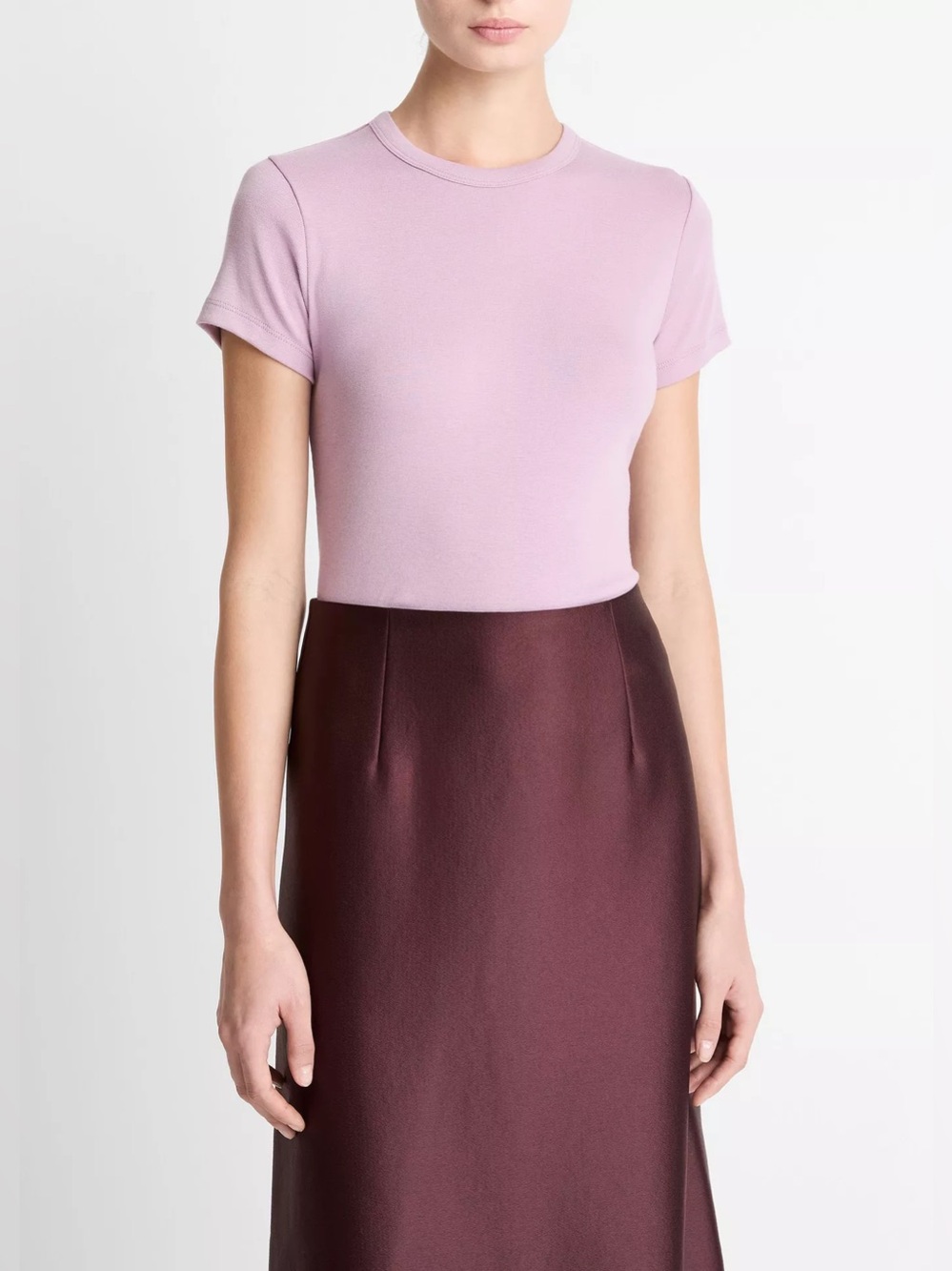 Vince Pima Cotton-Blend '90s Shrunken T-Shirt
